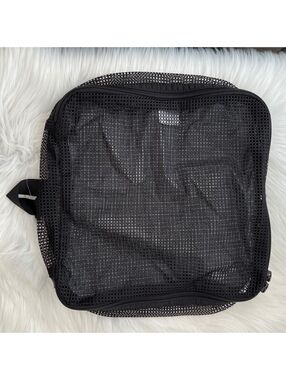 Tom Bihn Gray Grid Packing Cube Travel Organizer Mesh Zip USA 12x12
